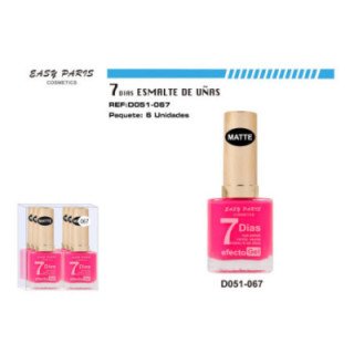D051-067 : LACA DE UÑAS 9 DIAS MATE 6/U 144/U