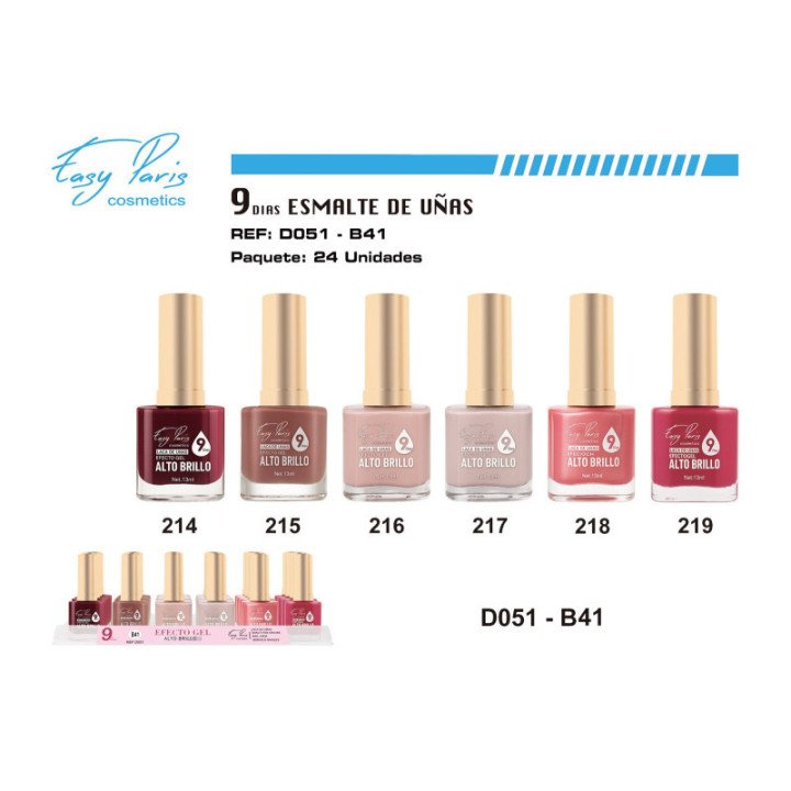 D051-B41 : LACA DE UÑAS 9 DIAS 288/U
