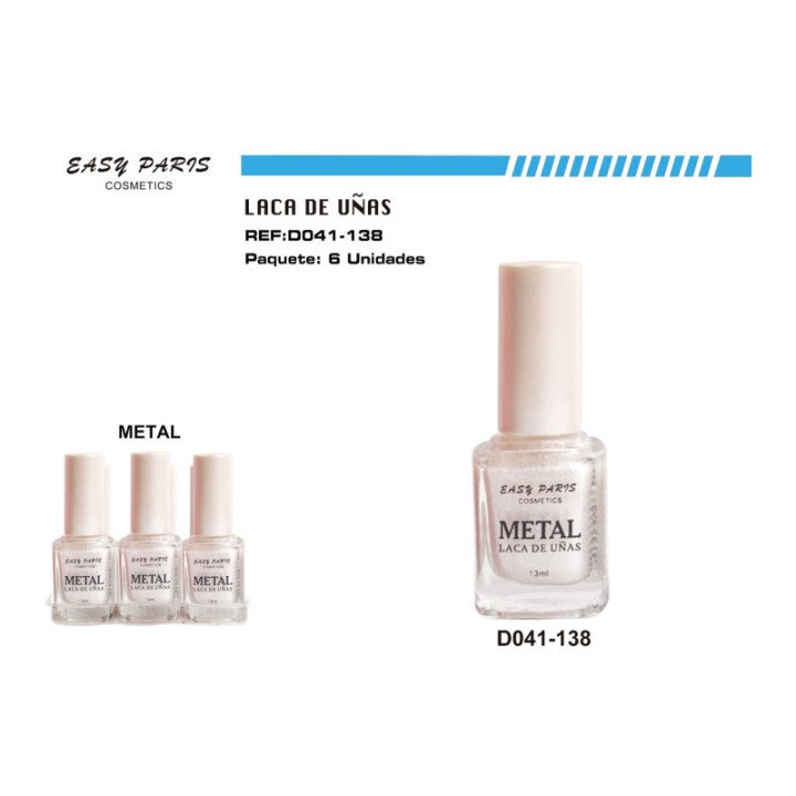 D041-138 : LACA DE UÑAS METALIZADA 144/C