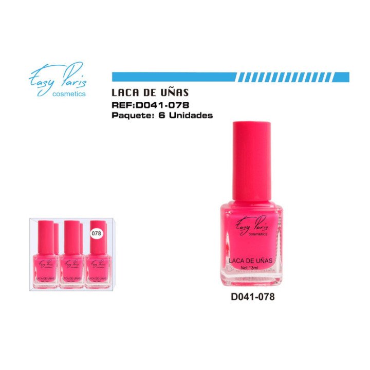 D041-078 : LACA DE UÑAS EASY PARIS 144/U