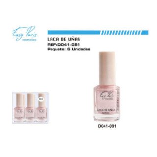 D041-091 : LACA DE UÑAS ROSA CLARA PERLA 144/U