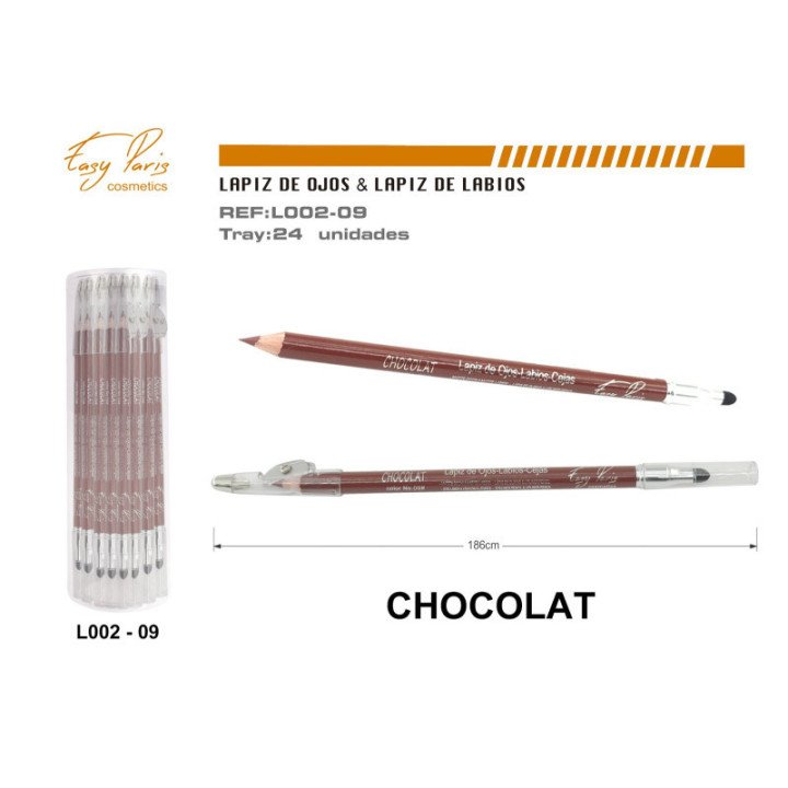 L002-09 : LAPIZ DE LABIOS/CEJAS CHOCOLATE 288/U
