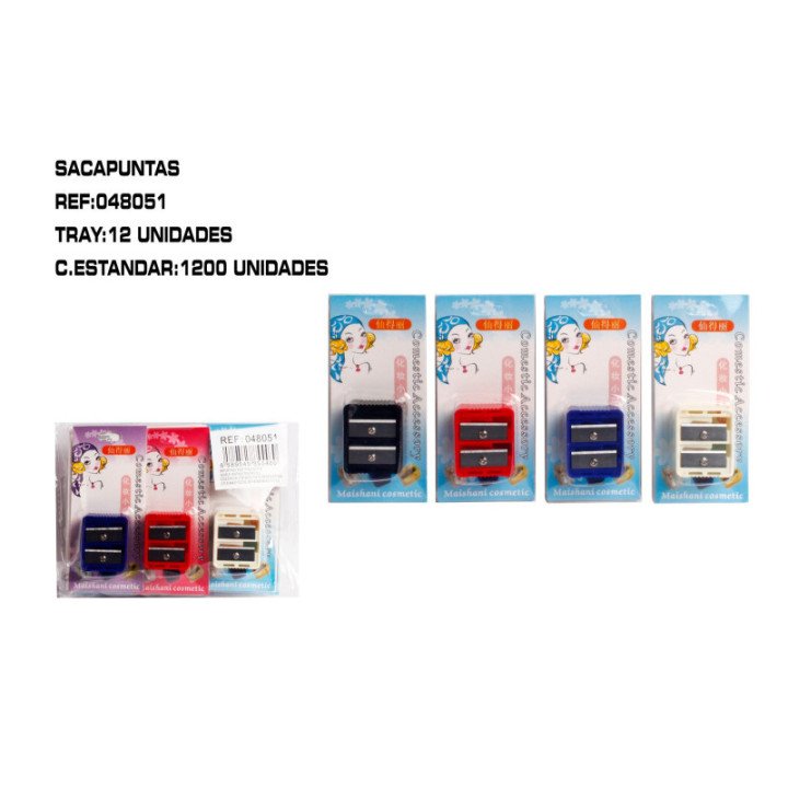 048051 : SACAPUNTA DOBLE EN BLISTER 12/U