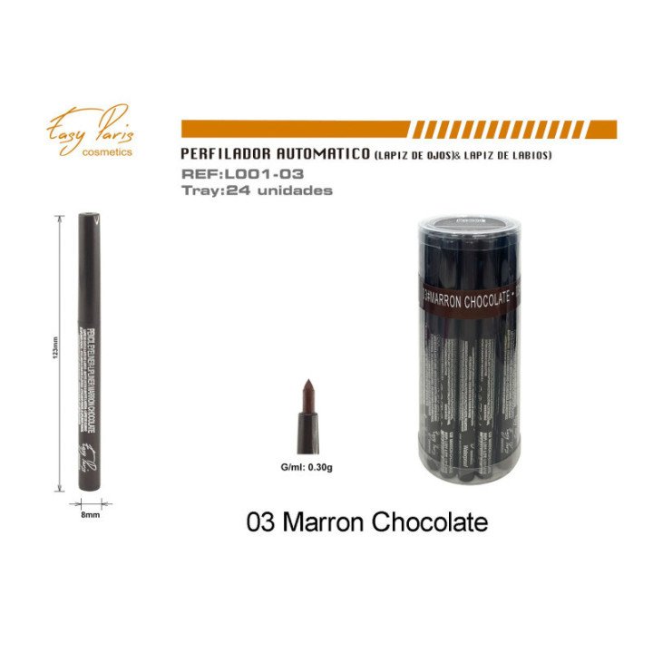 L001-03 : LAPIZ AUT. MARRON CHOCOLATE 288/U