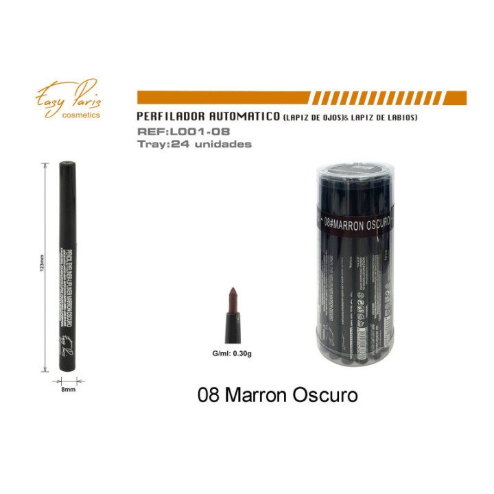 L001-08 : LAPIZ AUTOMATICOS MARRON OSCURO 288/U