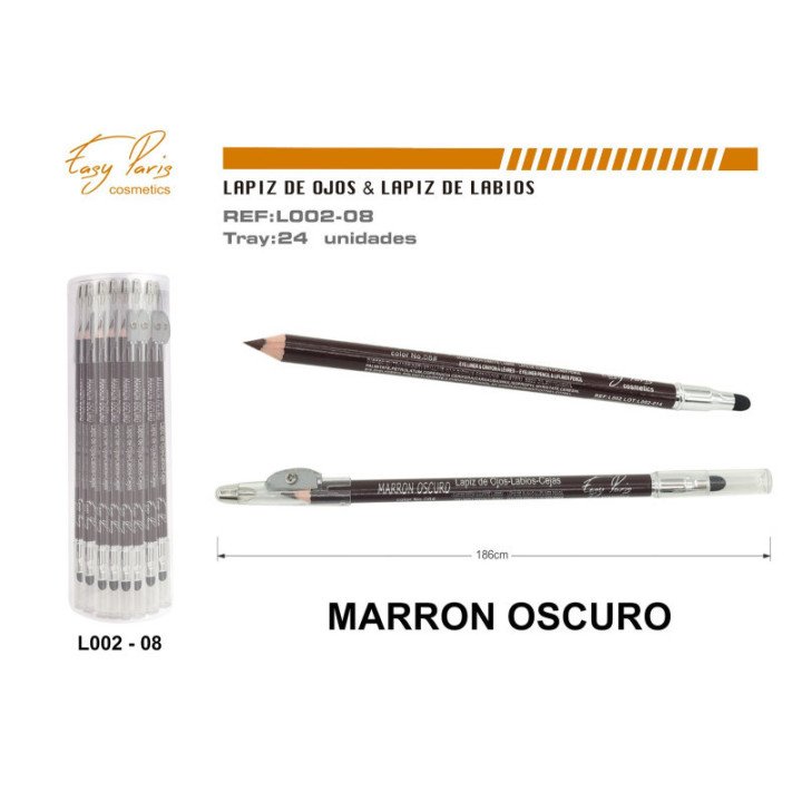 L002-08 : LAPIZ DE LABIOS/CEJAS MARRON OSC.288/U