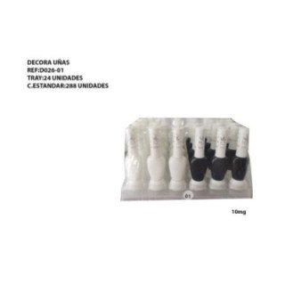 D026-001 : DECORA UÑAS B/N EASY PARIS 288/U