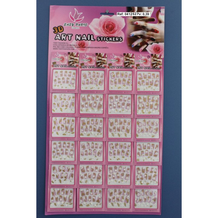 041262 : PEGATINAS DE UÑAS 24/U