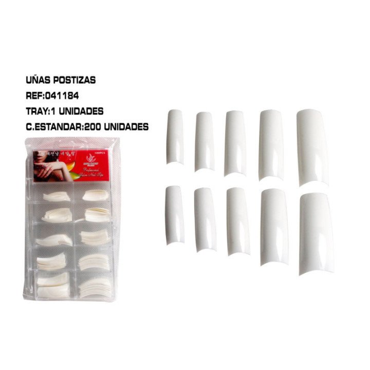 041184 : TIPS 100 UÑAS POSTIZAS BLANC