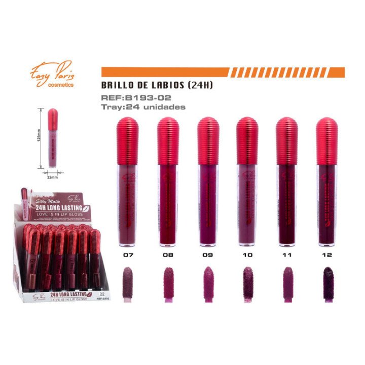 B193-02 : LABIAL LIQ 24H LONG LASTING 288/U