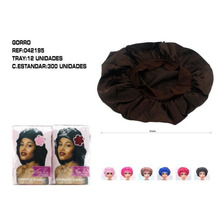 042195 : GORRO DE SATEN COLOR SURTIDO 300/C