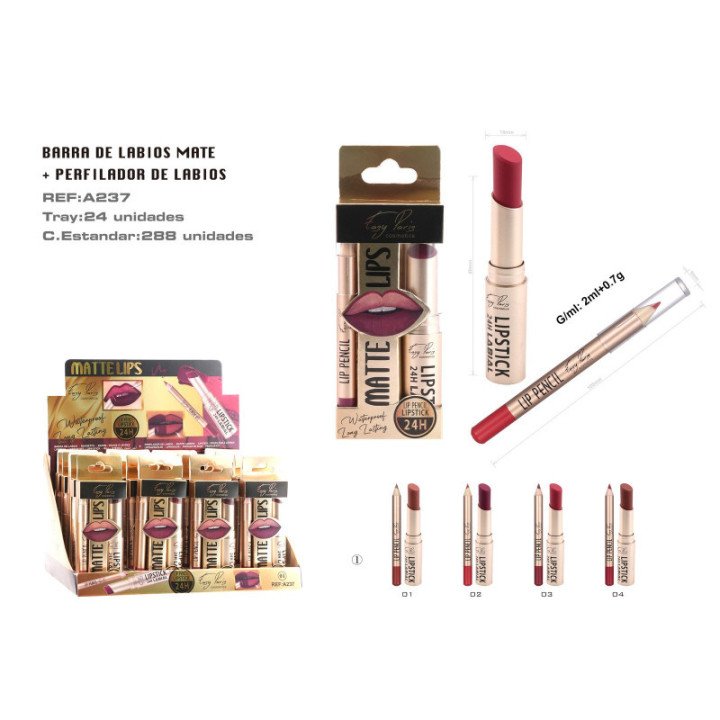 A237-01 : KIT B.DE LABIOS FIJO+PERFILADOR 24/KIT 288/C