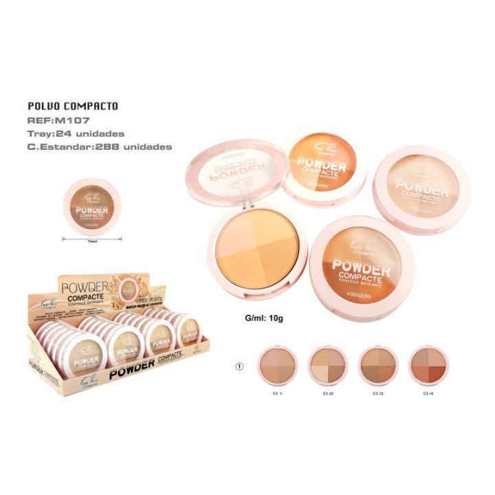 M107-01 : MAQ.COMPACTO CONTORNOS 4 COLORS  288/U