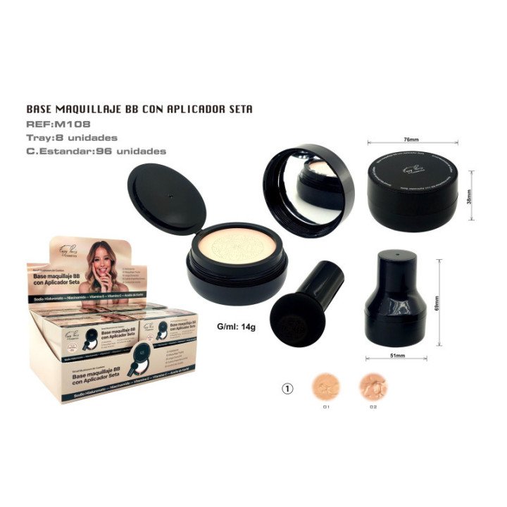 M108-01 : BASE MAQ.BB ACEITE KARITE VIT E/C 96/C