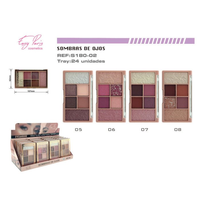 S180-02 : PALETA S.DE OJOS 24/U 288/C