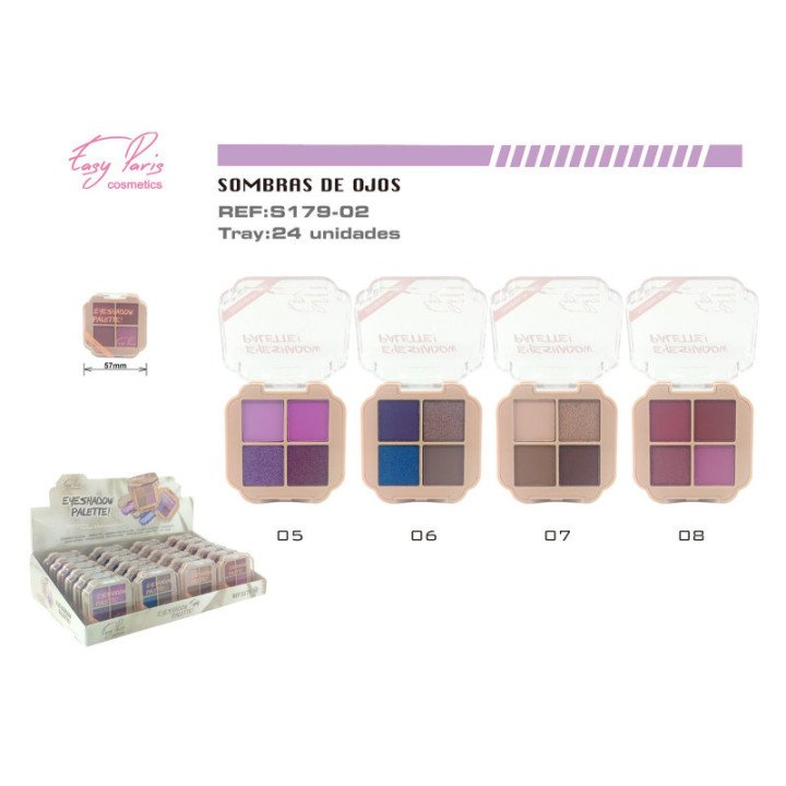 S179-02 : S.DE OJOS 4 COLORES 24/U 288/U