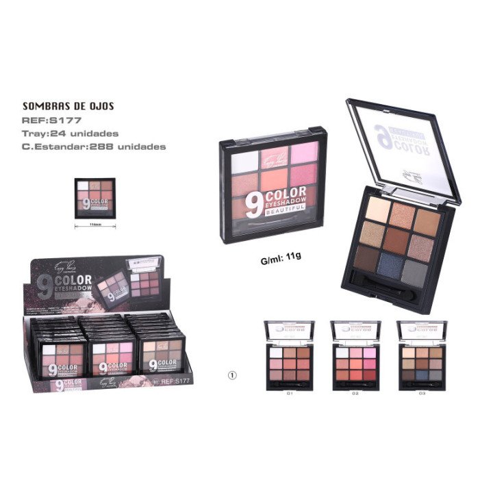 S177-01 : PALETA SOMBRAS 24/U 192/C