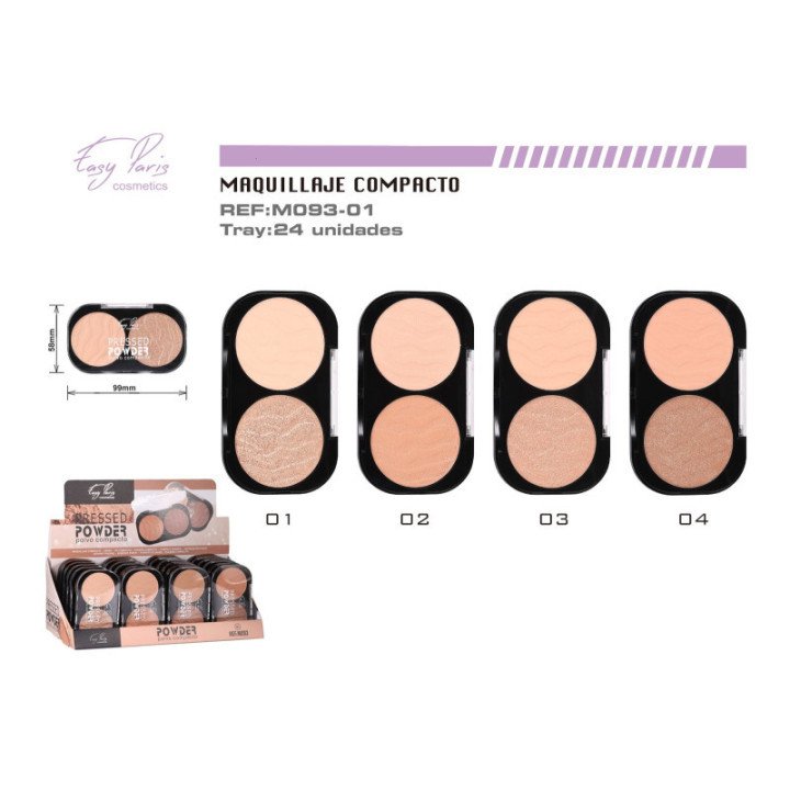 M093-01 : MAQ.COMPACTO PRESSED POWDER 24/U 288/C