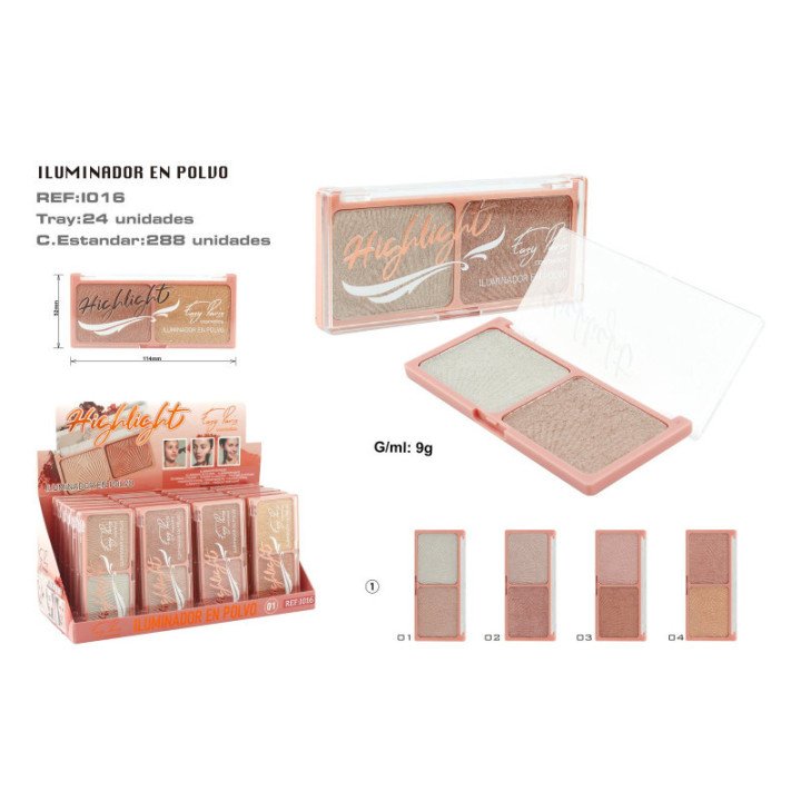 I016-01 : ILUMINADOR HIGHLIGHTER 24/U 288/C