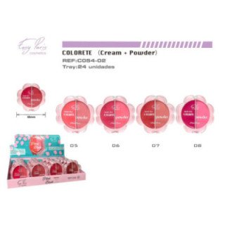 C054-02 : BLUSH CREMA+POLVO 24/U 288/C
