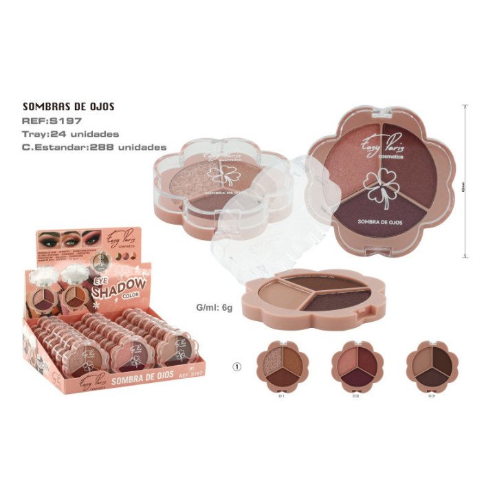 S197-01 : SOMBRA DE OJOS 3 COLORES 288/U