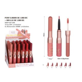 B139-01 : LIQ.LABIAL FIJO 24H+PERFILADOR 24/U 288/C