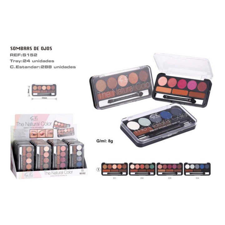 S152-01 : PALETA DE SOMBRAS DE OJOS /CEJAS 24/U 288/C