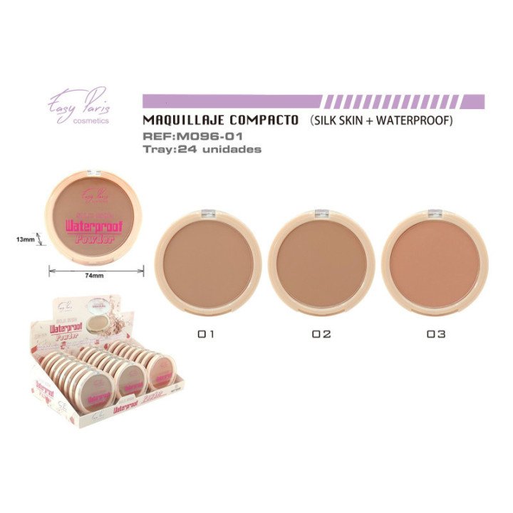 M096-01 : MAQ.COMPACT SILK WATERPROOF 24/U 288/C