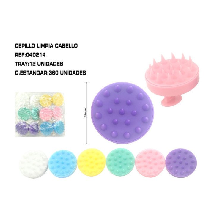 040214 : CEPILLO LIMPIA CABELLO 12/U 360/C