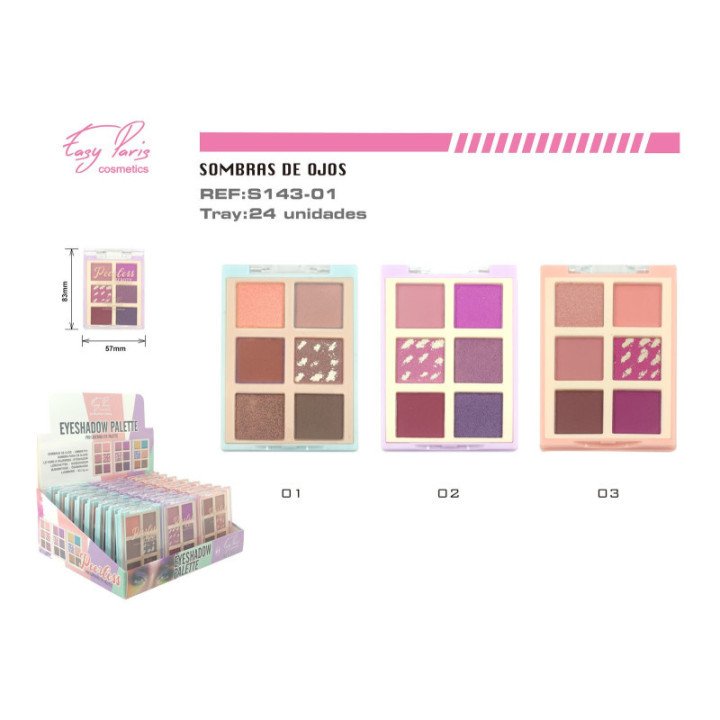 S143-01 : S.DE OJOS 6 COLORS 288/U