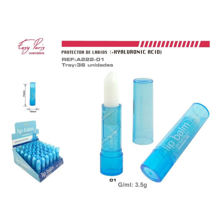A222-01 : PROTECTOR LABIAL C/ACIDO HIALURONICO 36/U 432/C