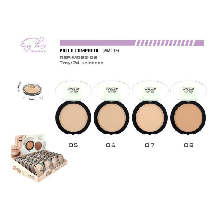 M083-02 : MAQ.COMPACTO MATTE WATERPROOF 288/C