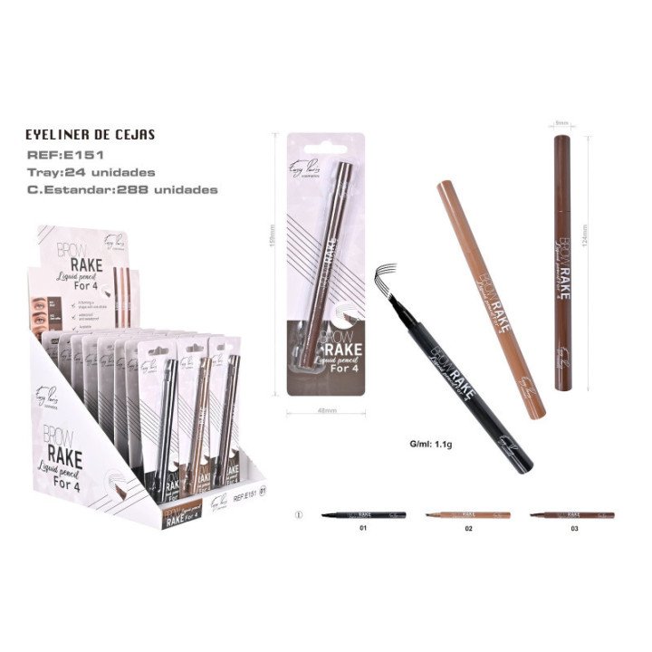 E151-01 : TINTE DE CEJAS 3 COLORS 288/C