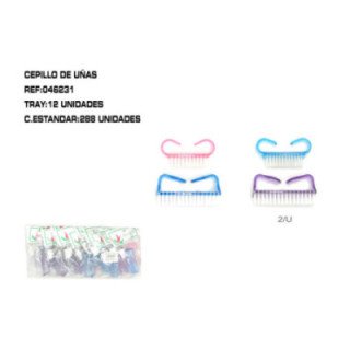 046231 : CEPILLO DE UÑAS 8.4*5.5+6.4*3.2 12/U 288/C