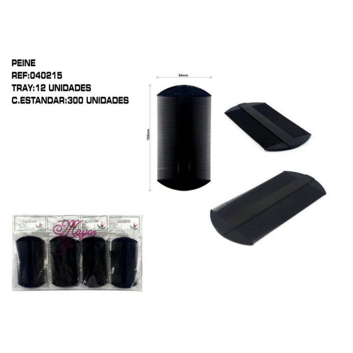 040215 : PEINE LIENDRERA NEGR 12/U