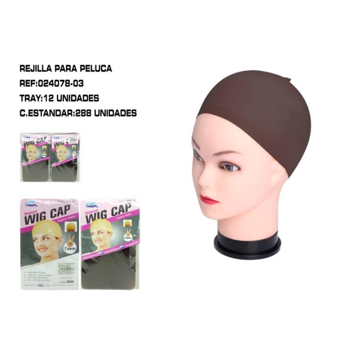 024078-03 : 2U REJILLAS MARRON OSCURO PARA PELUCA 288/C
