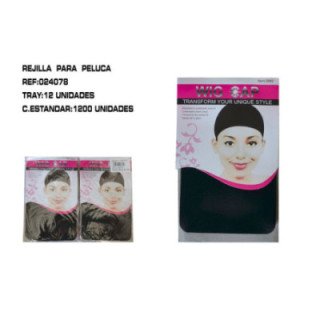 024078 : 2U REJILLAS NEGRAS PARA PELUCA 288/C