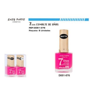 D051-076 : LACA DE UÑAS 9 DIAS MATE 6/U 144/U