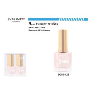 D051-129 : LACA DE UÑAS 9 DIAS PINK PERLA 6/U 144/U
