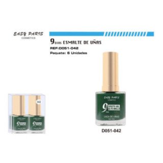 D051-042 : LACA DE UÑAS 9 DIAS GREEN 6/U 144/U