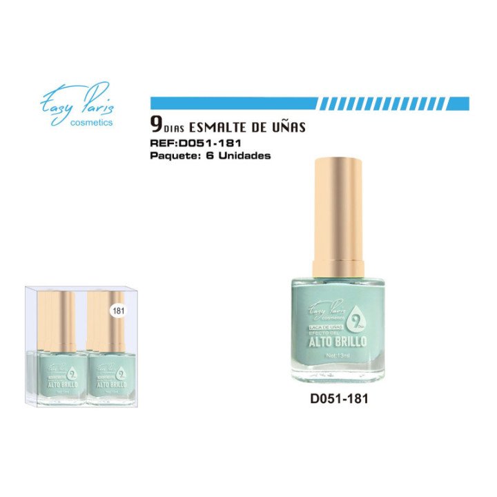 D051-181 : LACA DE UÑAS 9 DIAS 6/U 144/U