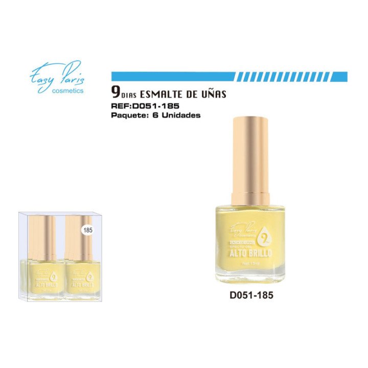 D051-185 : LACA DE UÑAS 9 DIAS 6/U 144/U