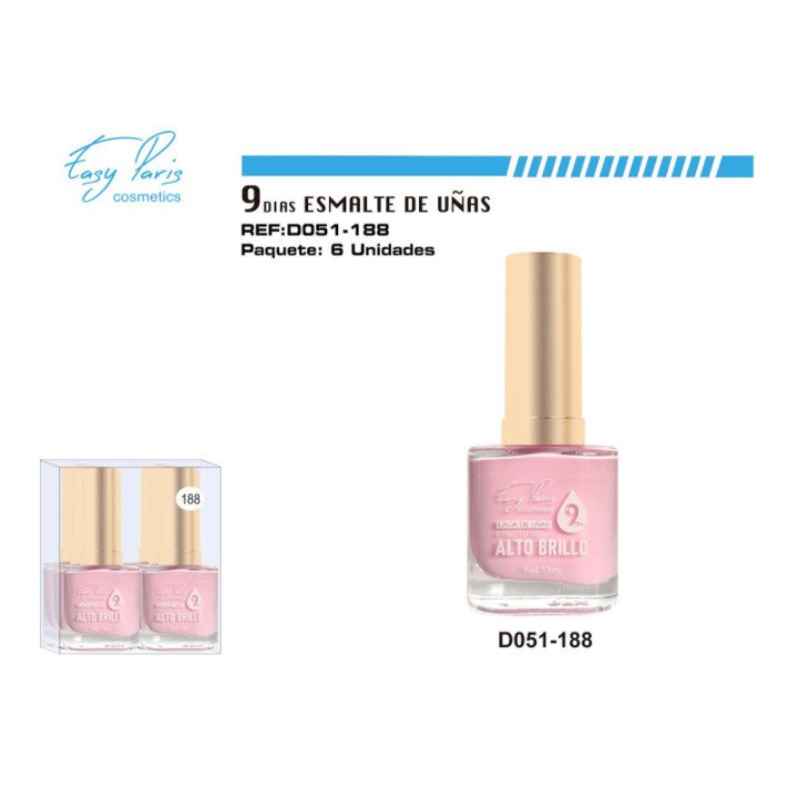 D051-188 : LACA DE UÑAS 9 DIAS 6/U 144/U