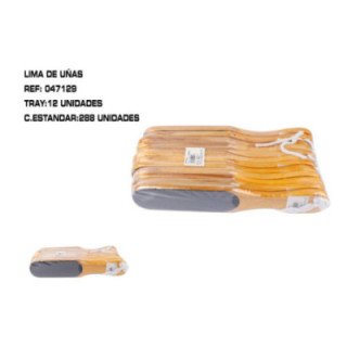 047129 : LIMA MADERA PEDICURA 28.5CM 12/U 288/C
