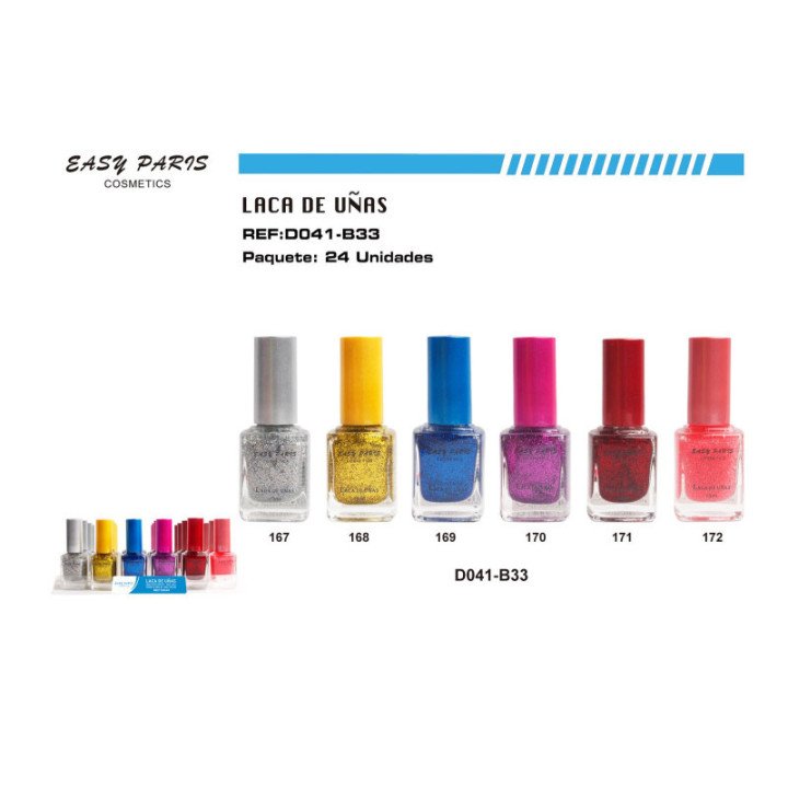 D041-B33 : LACA DE UÑAS PURPURINA FINO 288/C