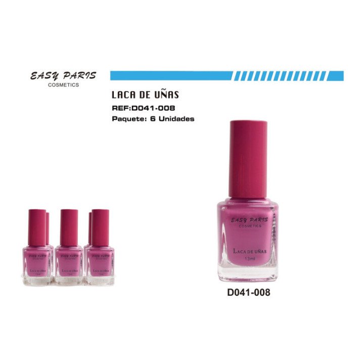 D041-008 : LACA DE UÑAS ROSA FRAMBUESA144/U