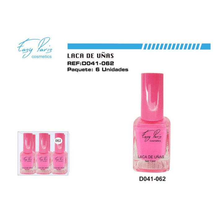 D041-062 : LACA DE UÑAS EASY PARIS 144/U