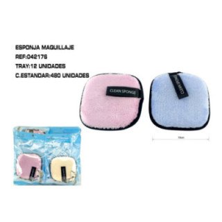 042176 : ESPONJA DESMAQUILLAJE 10*10CM 12/U 480/C