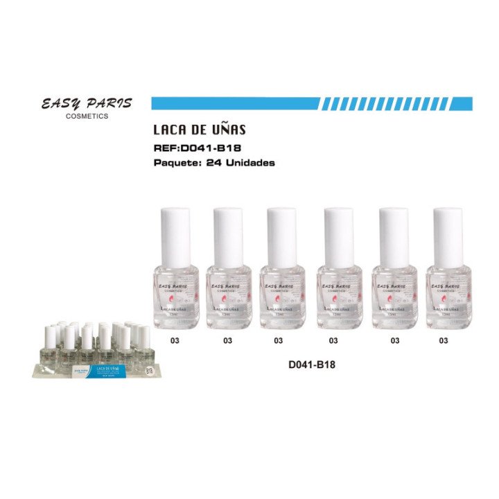 D041-B18 : LACA DE UÑAS BANDEJA 288/C