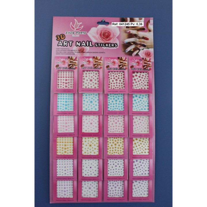 041245 : PEGATINAS DE UÑAS 24/U
